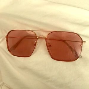Retro pink sunglasses